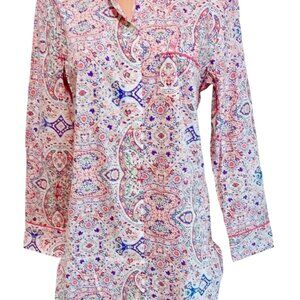 Victorias Secret The Mayfair Cotton Modal Night Gown Sleepshirt Pajamas Large
